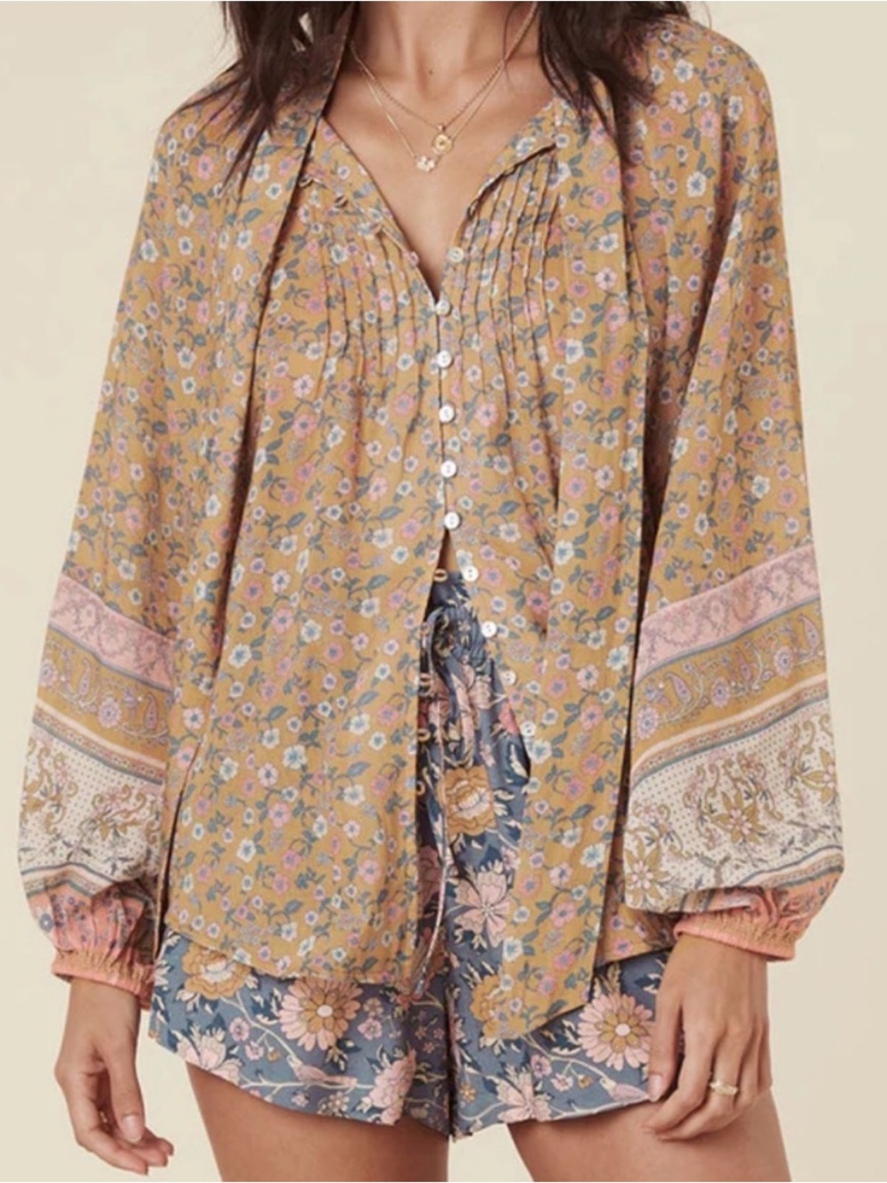 SPELL & THE GYPSY Mossy Blouse In Evening Boho
